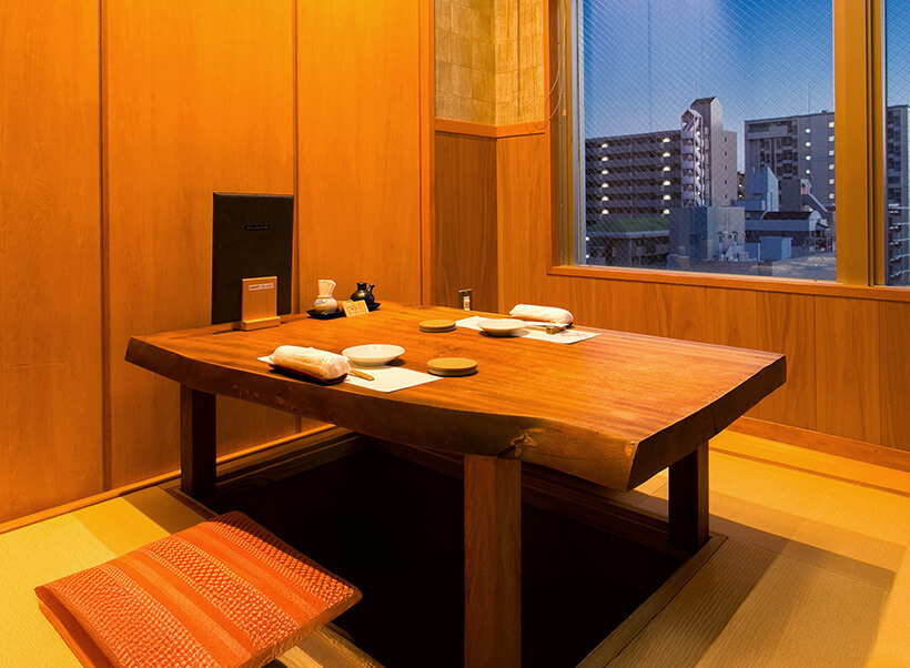 個室掘りごたつ