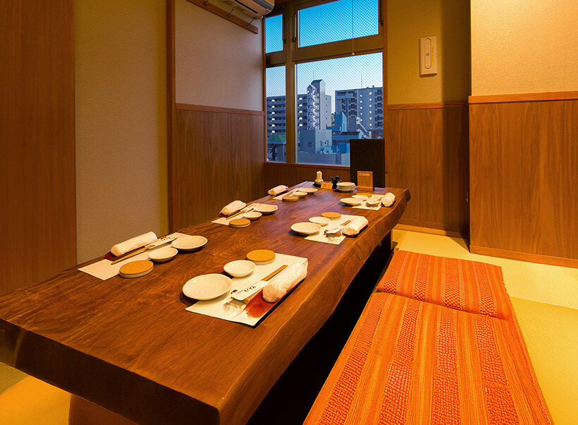 個室掘りごたつ