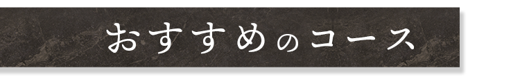 おすすめのコース